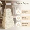 Space Saving Wardrobe Storage Bins Foldable Laundry Basket Clothes Quilt Storage Box  Bedroom
