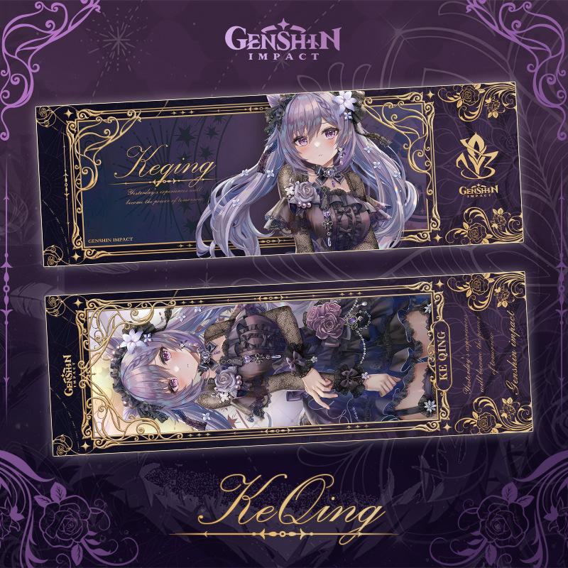 

Genshin Impact Fatui Series Tartaglia Arlecchino II Dottore двусторонний лазерный билет с штампованным аниме-закладкой, украшения 4