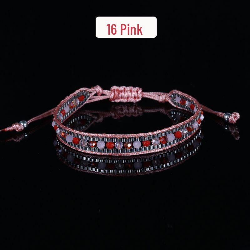 Retro Bohemian Crystal Rope Bracelet