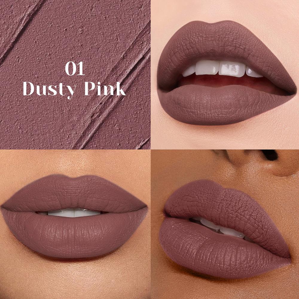 Beauty Matte Nude Lip Mud 10-color Lip Glaze Waterproof Long-lasting Lipstick Lip Gloss Makeup