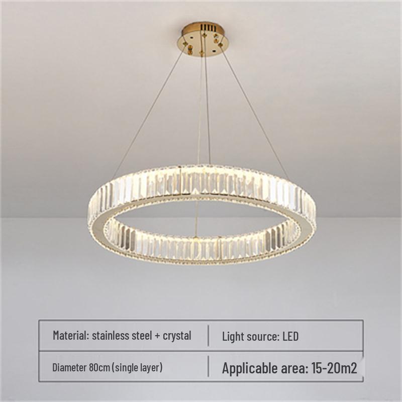 Modern Luxury Duplex Crystal Chandelier for High Ceiling Staircase & Villa Living Room