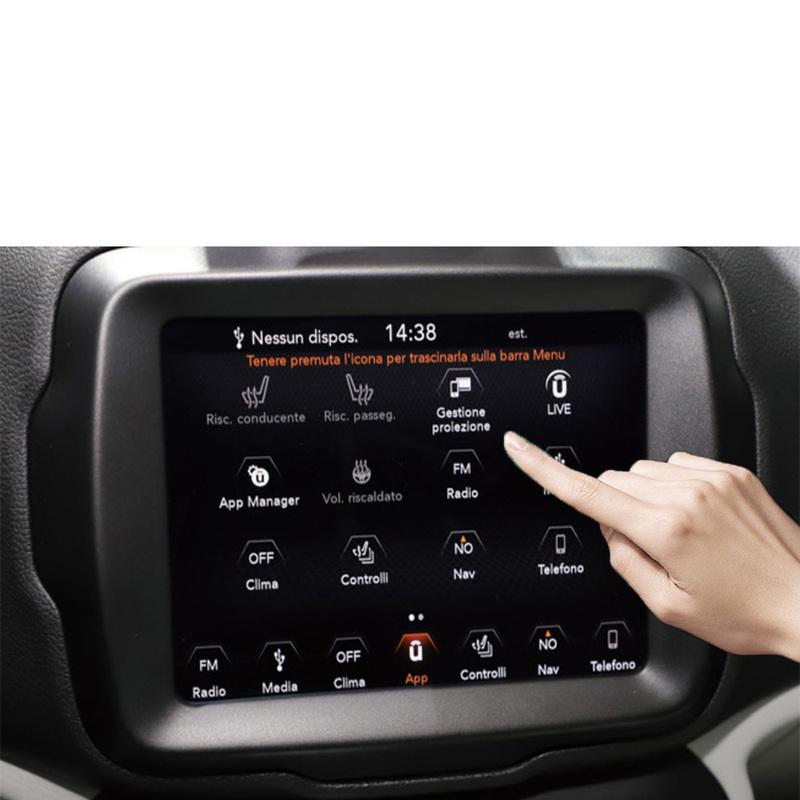 For Jeep Renegade 2018 Accessories Navigation Screen Protector Tempered Film 7 Inch 8.4 Inch Car Media Touch Display Protector
