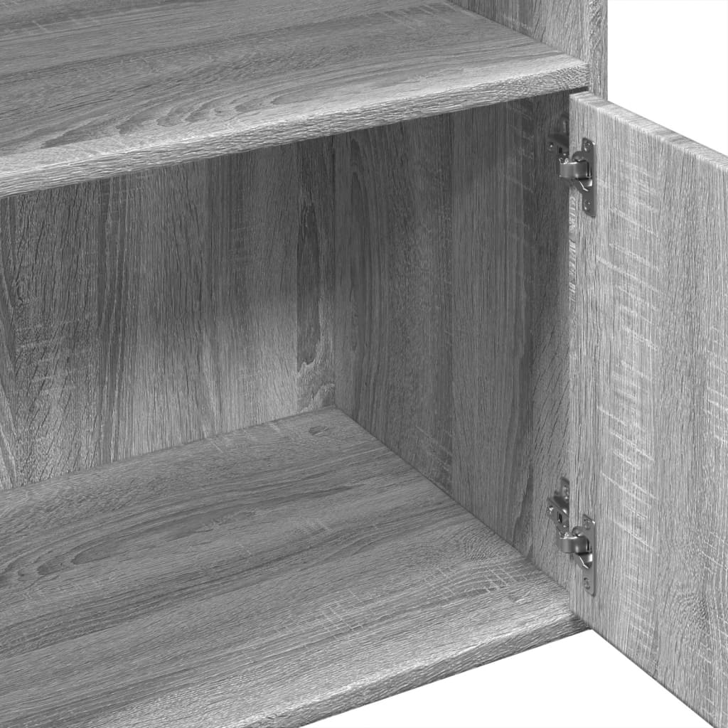 Bookshelf Grey Sonoma 100x36x189 cm Engineered Wood