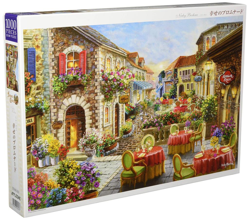 APPLEONE Promenade of Happiness 1000 Piece x 50 Jigsaw Puzzle Nicky Boheme (75 cm) 1000-823