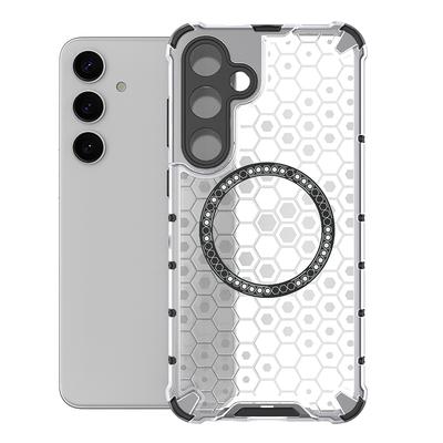 Für Samsung Galaxy S24 Plus 5g Magnetring Rückseite Handyhülle Magsafe Ring Kabelloses Laden Linsenschutz Stoßfeste Hüllen
