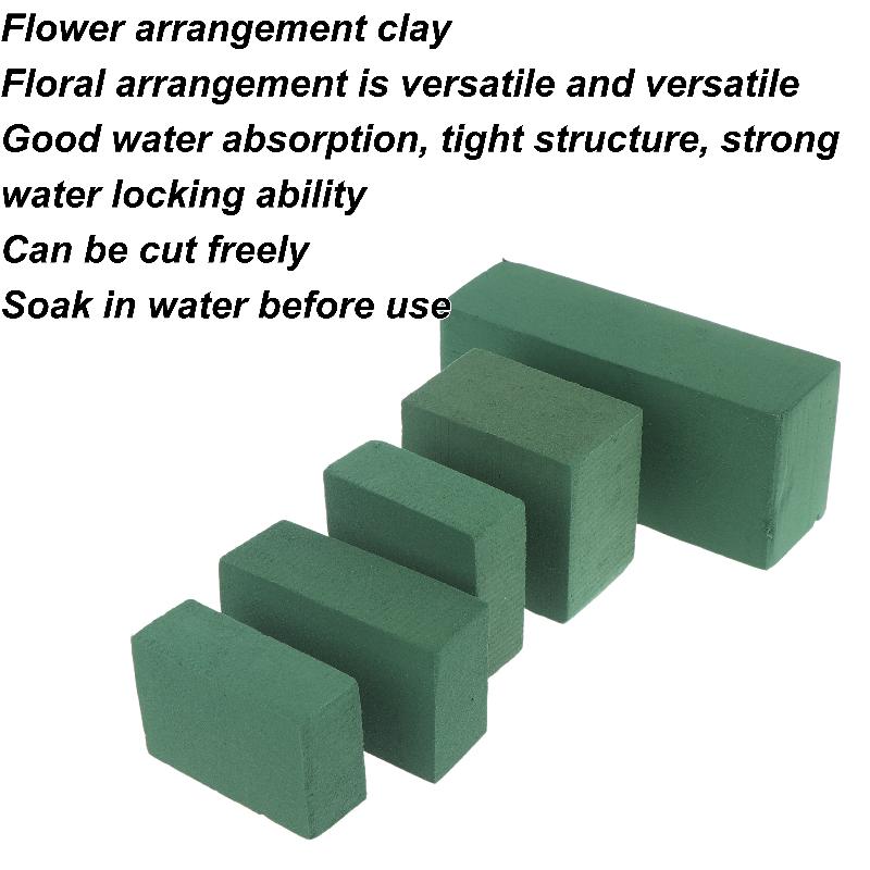 4Pcs Wet Floral Foam Blocks Perfect for DIY Gift Bouquet Fresh Artificial Flowers Home Holiday Floral Decor
