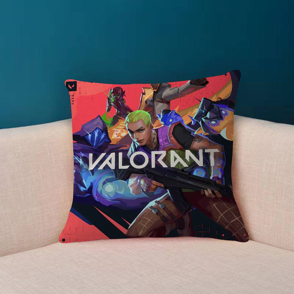 HOT Game VVALORANT Personalized Pillow Cover Kids Bedroom Wild Party Decor Pillowcase Kid Birthday Shower Gift
