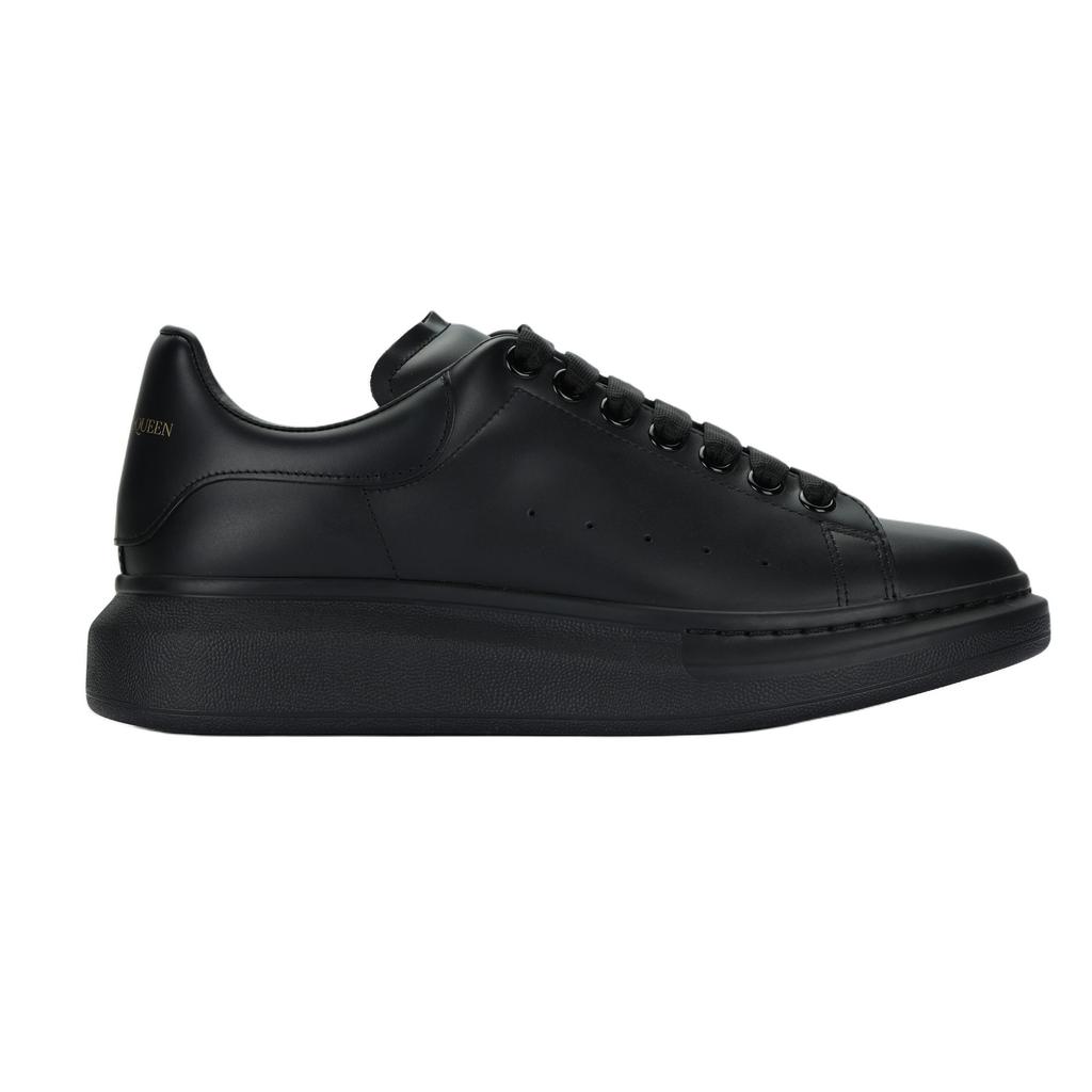 Alexander Mcqueen Oversized Sneaker Cow Leather Low Top Skateboard Shoes Men's Black 553761WHGP01000