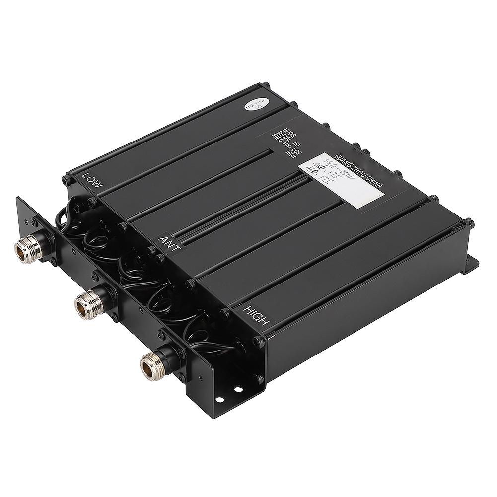 50W 6 Cavity UHF Portable Duplexer with Multiple Stop Band Filters (TX: 456.175 RX: 466.175)