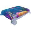 Ocean Turtle Seahorse Coral Cartoon Tablecloth Holiday Decor Waterproof Rectangular Tablecloths Wedding Decor Table Cover