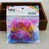 200pcs/pack Rubber Rope Ponytail Elastic Hair Bands Ties Braids Plaits hair clip headband Hair