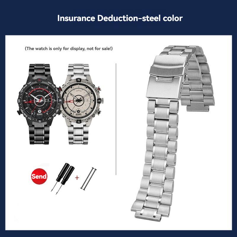 

Сплошной браслет из нержавеющей стали Для TIMEX T2N720 T2N721 TW2T7650 TW2T76300 металлический ремешок 24*16 мм Крепление к корпусу Браслет на запястье 24.16mm