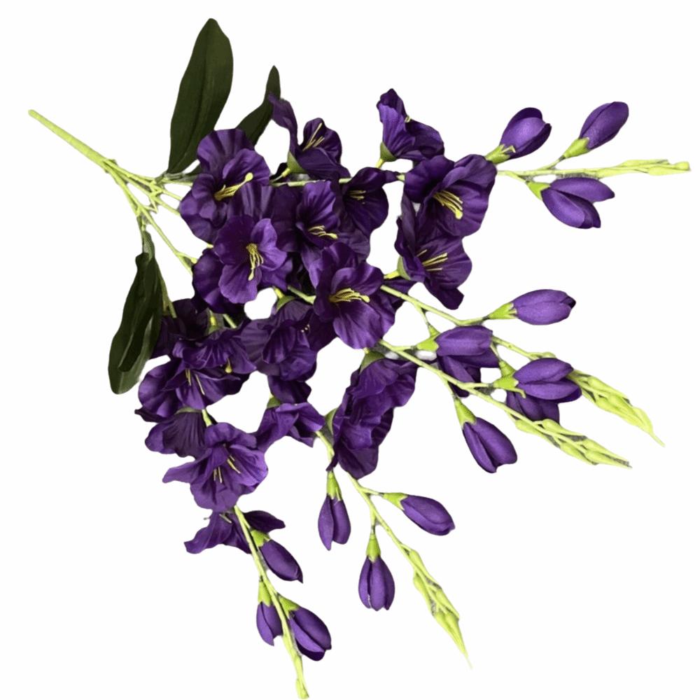 5 Grenar Konstgjord Hyacint Violet Blomma 62cm Konstgjorda Blommor Bröllopsdekoration