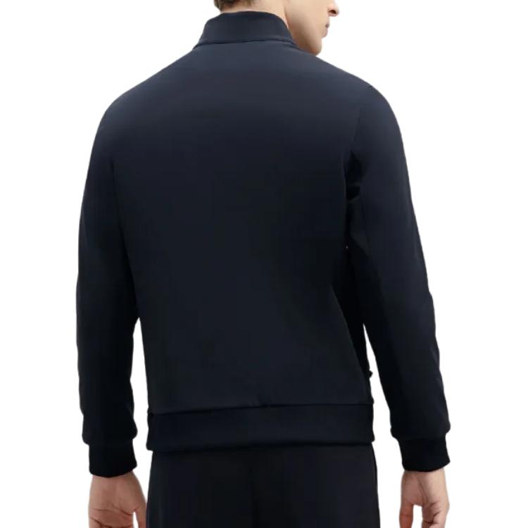 FILA Solid Color Stand Collar Woven Jacket Men Jackets Legendary-Blue F11M411705F-NV