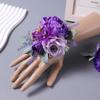 Elegant Silk Floral Arrangements Brooch/ Wrist Flower For Wedding Bridesmaid Bridal Party Decoration