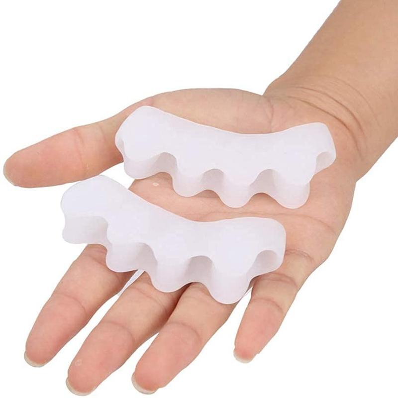 Protective Toe Separator Suitable Bunion Yoga Gel Silicone Hammer Toes Corrector for Women Men Straighteners Overlapping 1 Pair