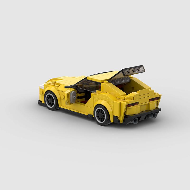 MOC racing car assembly model city sports car building block creative garage toy education bricks Christmas children's gift