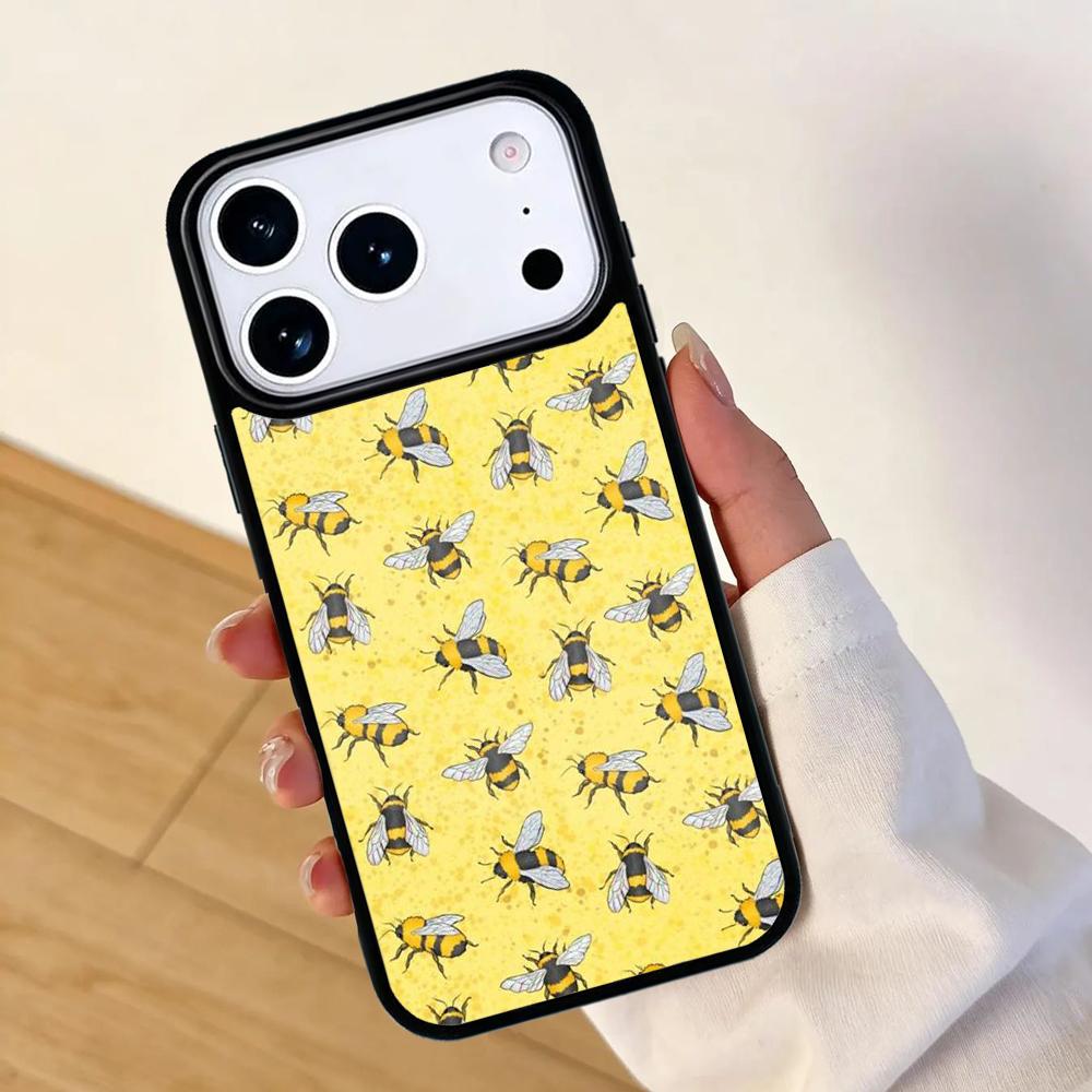 Bees Mobile Phone Case for IPhone 17 AIR 16pro Max 15 14 13 12 11 Bumper Cover