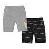 Girls All Over Logo Slim Shorts (Pack of 2)