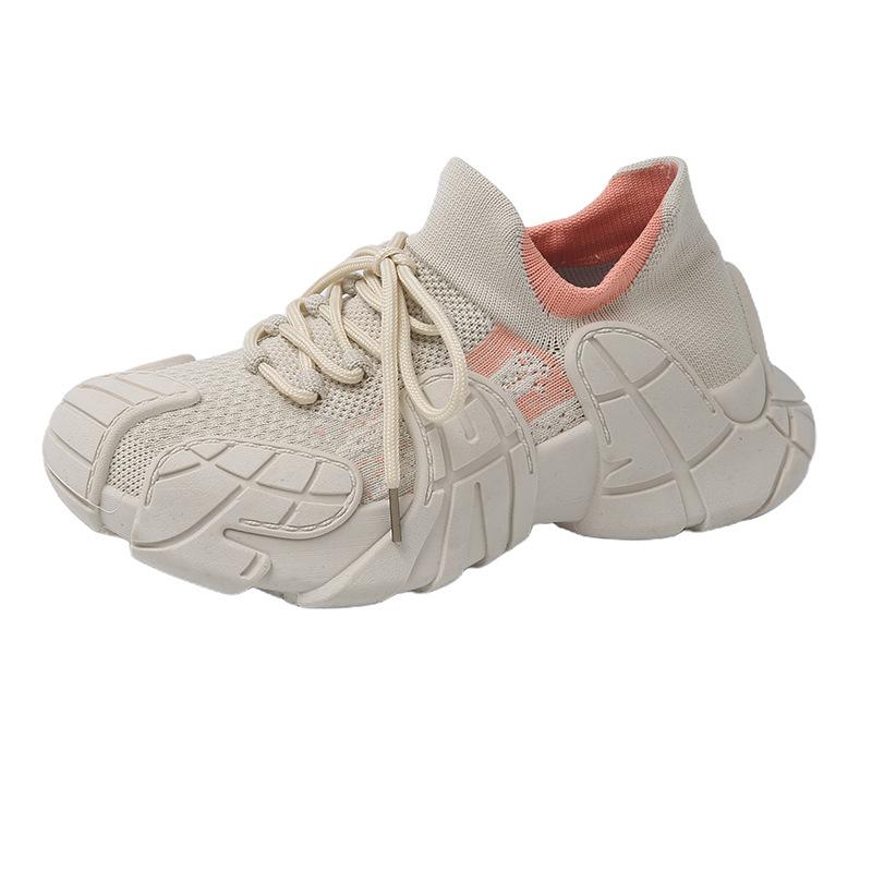 Octopus Flying Woven Shoes Women's Socks Shoes Thick Sole Heightening Women's Shoes Summer Comfortable Breathable Large Size Casual Shoes