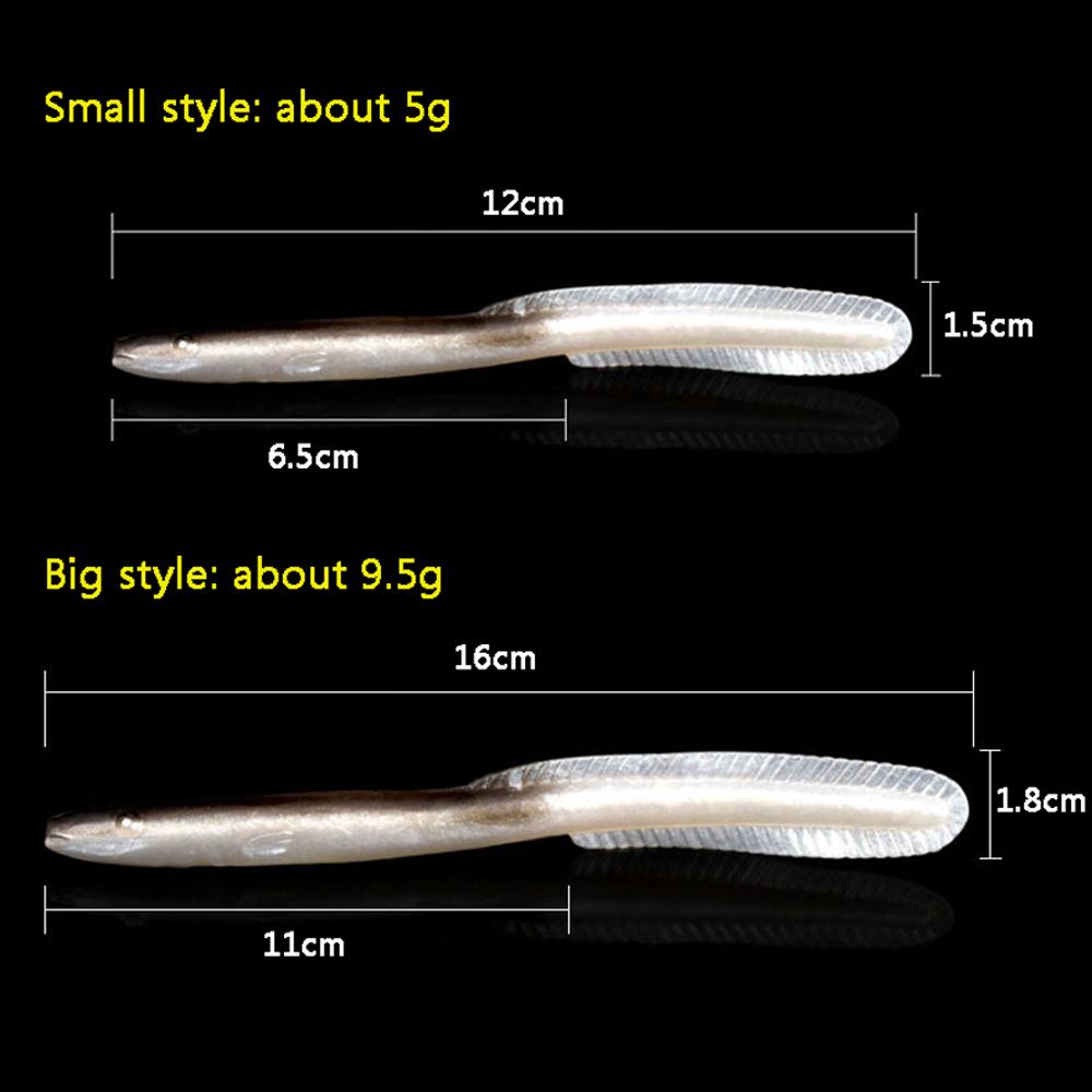 5ks Simulace úhoře Měkká rybářská nástraha 16cm 10g Umělá měkká návnada Životaschopný wobbler Nástrahy na kapra Sladkovodní Mořské rybářské potřeby Pesca