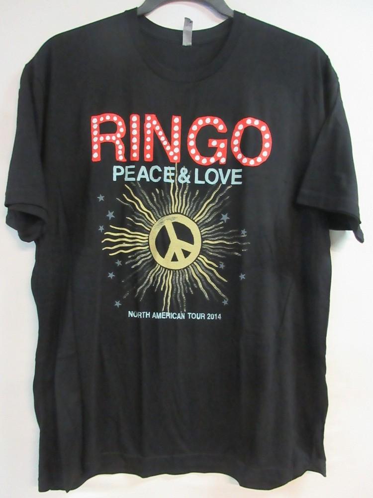 

RINGO STARR OFFICIAL MERCH LOVE 2014 TOUR BAND CONCERT MUSIC 2XL / XXL Unisex T-Shirt M