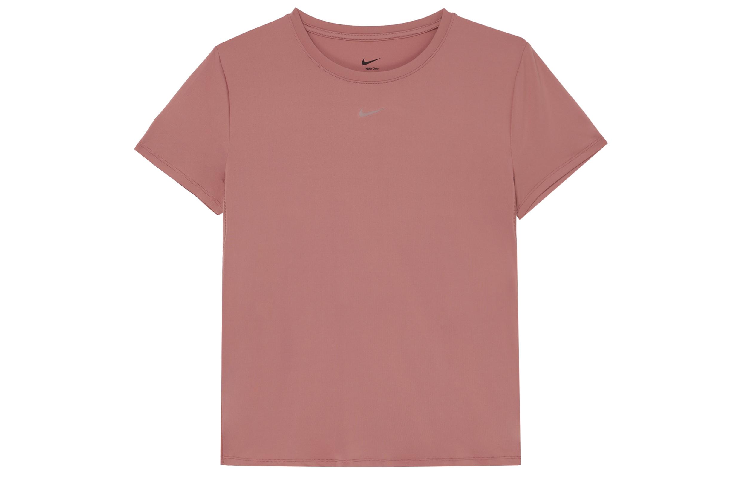 Nike T Shirts Women s Pink Crew Neck Moderate FN2799-634 S