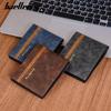 New Men's Short Wallet Open Multi-Card Position Zipper Change Bag Thin Wallet Men's