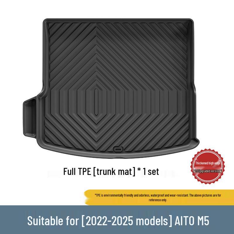 Eco-Friendly TPE Floor and Trunk Mats with Seat Back Protectors for 2022-2025 AITO M5