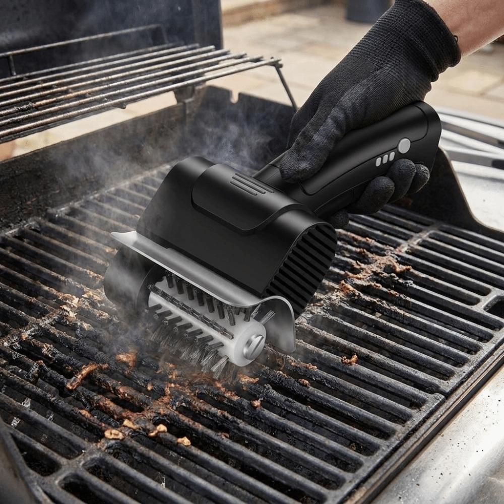 Detachable BBQ Cleaning Brush Efficient Barbecue Cleaner Tools Electric Grill Brush Camping