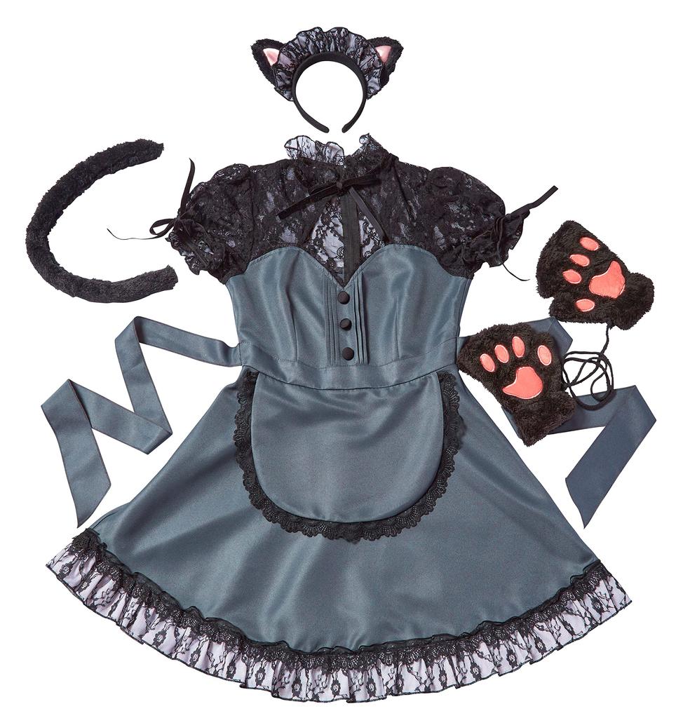 Clearstone Lady Animal Cosplay Halloween Maid X Cat Gray Women's