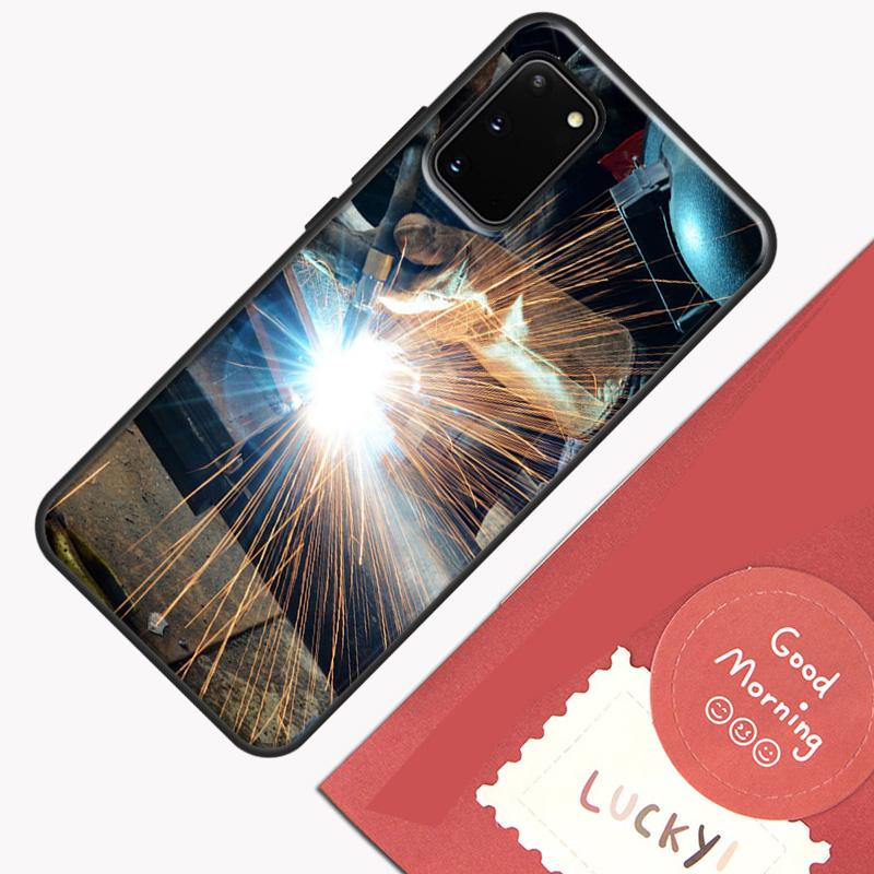 Welder Welding Hot Metal Worker Phone Case For Samsung Galaxy S24 S26 Ultra S20 S21 S22 S23 S25 Plus S10 S25 FE Cover Shell