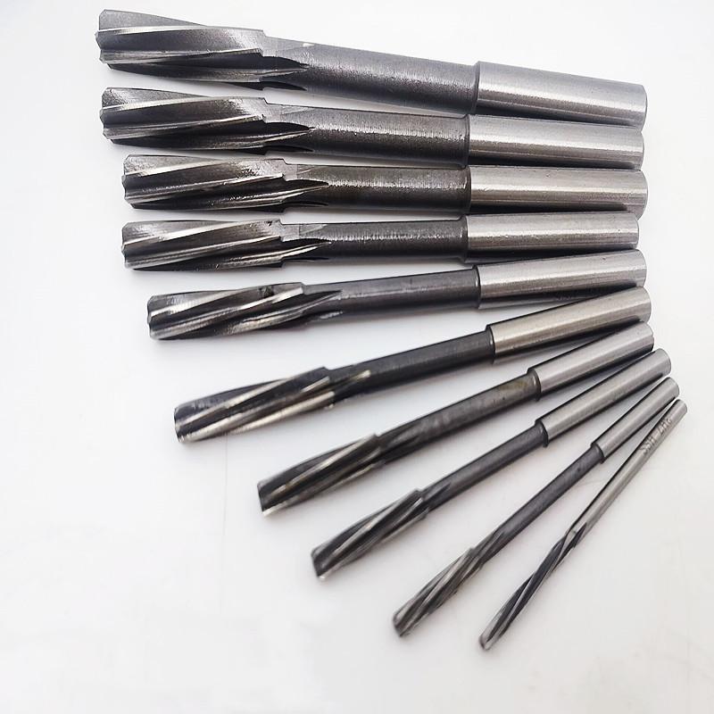HSS H8 Straight Shank Spiral Groove Machine Reamer 3-20mm, Used for Precise Cutting of Machine Tool Chuck Hole Expansion