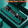 Plexiglas PU-Leder Hülle Für Redmi Note 15 Pro 5G Magnetischer Metallring Ständer Halter Stoßfeste Abdeckung Für Redmi Note15Pro+ Plus
