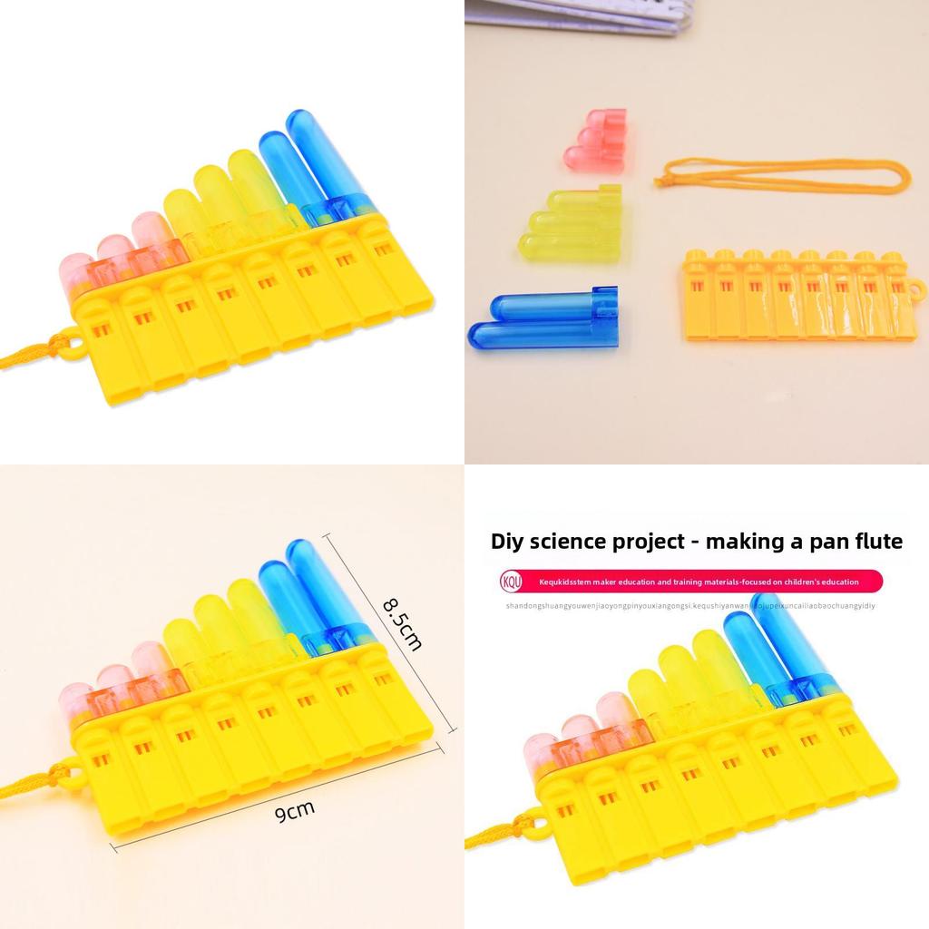 Wissenschaftsexperiment DIY Selbstgemachtes Flöten-Set Für Kinder Pädagogisches Musikspielzeug Für Frühes Lernen