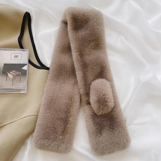 Damen Halstuch Einfarbig Weiche Haptik Warm Winddicht Kältebeständig Nackenwärmer Verdickt Kältebeständig