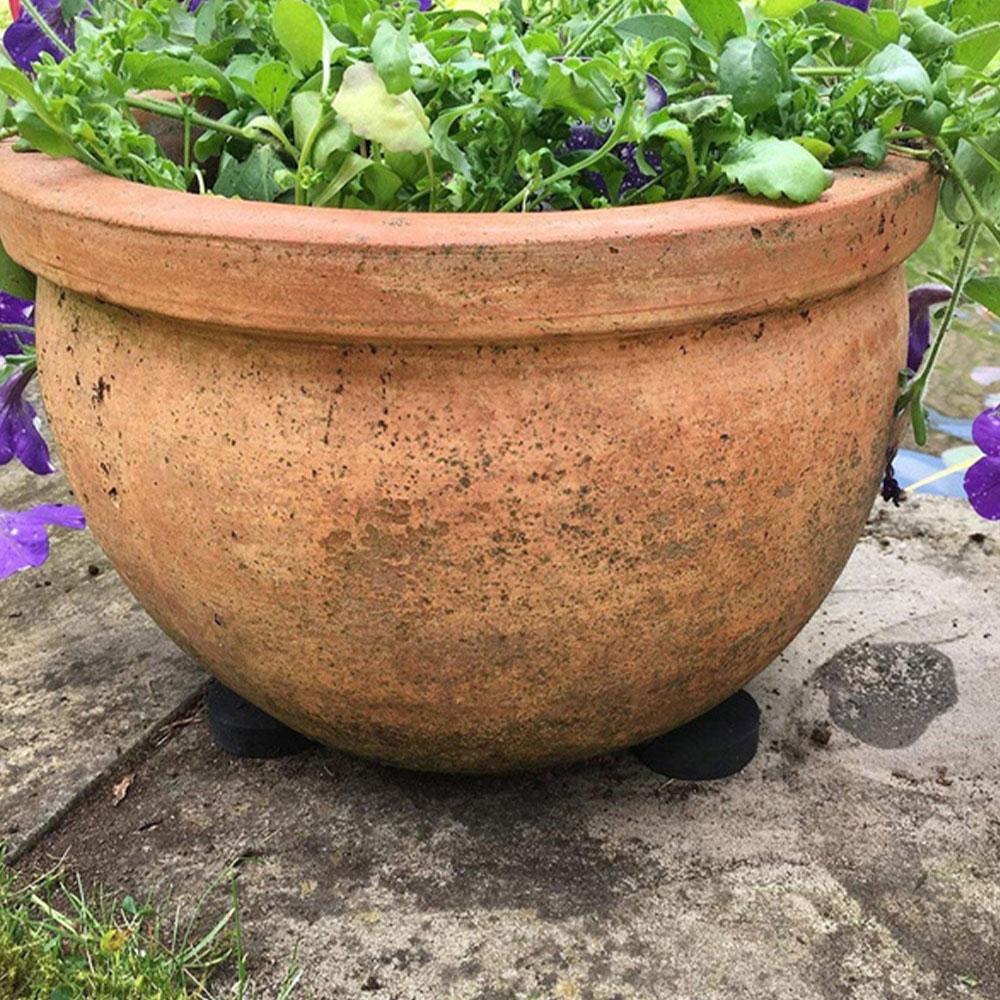40Pcs Flower Plant Pot Feet Invisible Round Flowerpot Riser Stands Self-adhesive Non-slip Heavy Duty Flower Pot Pad for Balcony