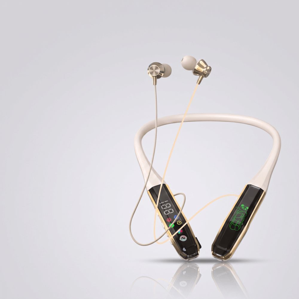Noise Reduction Wireless Bluetooth Headphones Low Bass Sport Neckband Earphone  Live Broadcast
