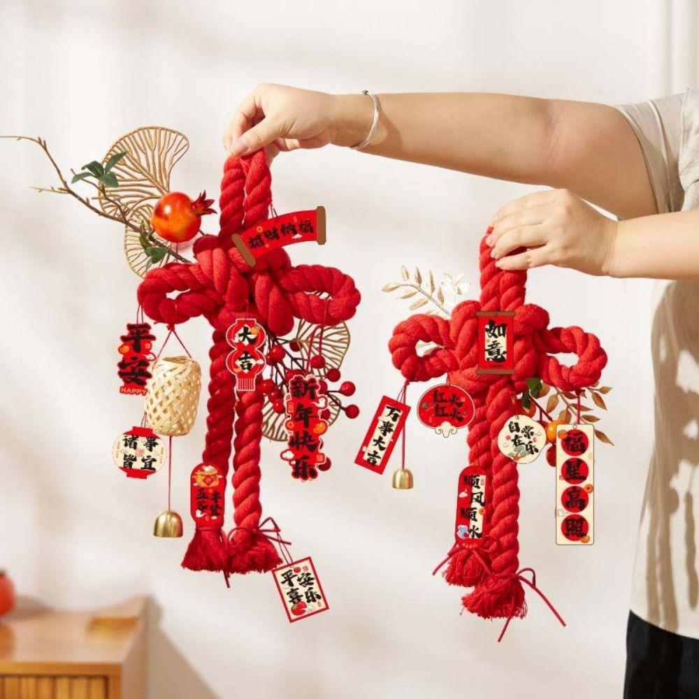 Cotton Spring Festival Pendant Good Luck Wall Door Hanging Ornaments  Housewarming
