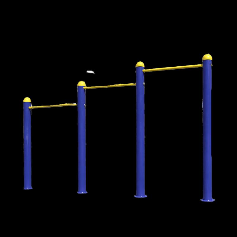 Outdoor Triple Pull-Up and Dip Bar