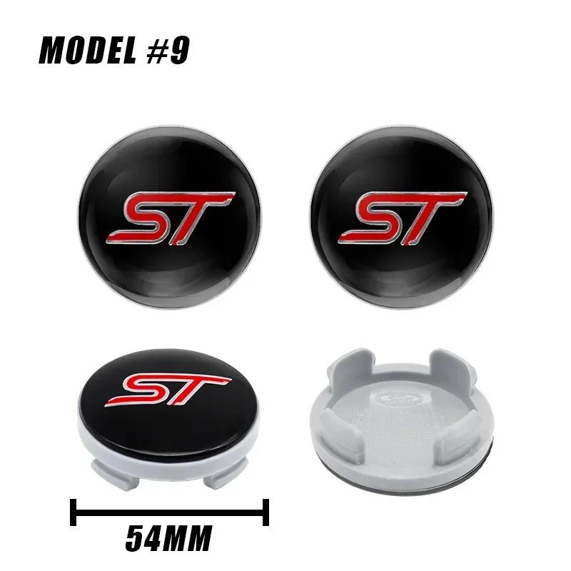 

Car Sticker 2026 Ford 4pcs 54mm Car Wheel Center Caps Hubcap Car Rims Cover For Ford Focus Mk2 Mk3 Fiesta Mustang ST F-150 Monde