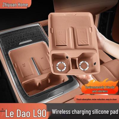 Chargeur Sans Fil & Porte-Gobelet en Silicone pour Li Auto L9 - Accessoires de Garniture Intérieure