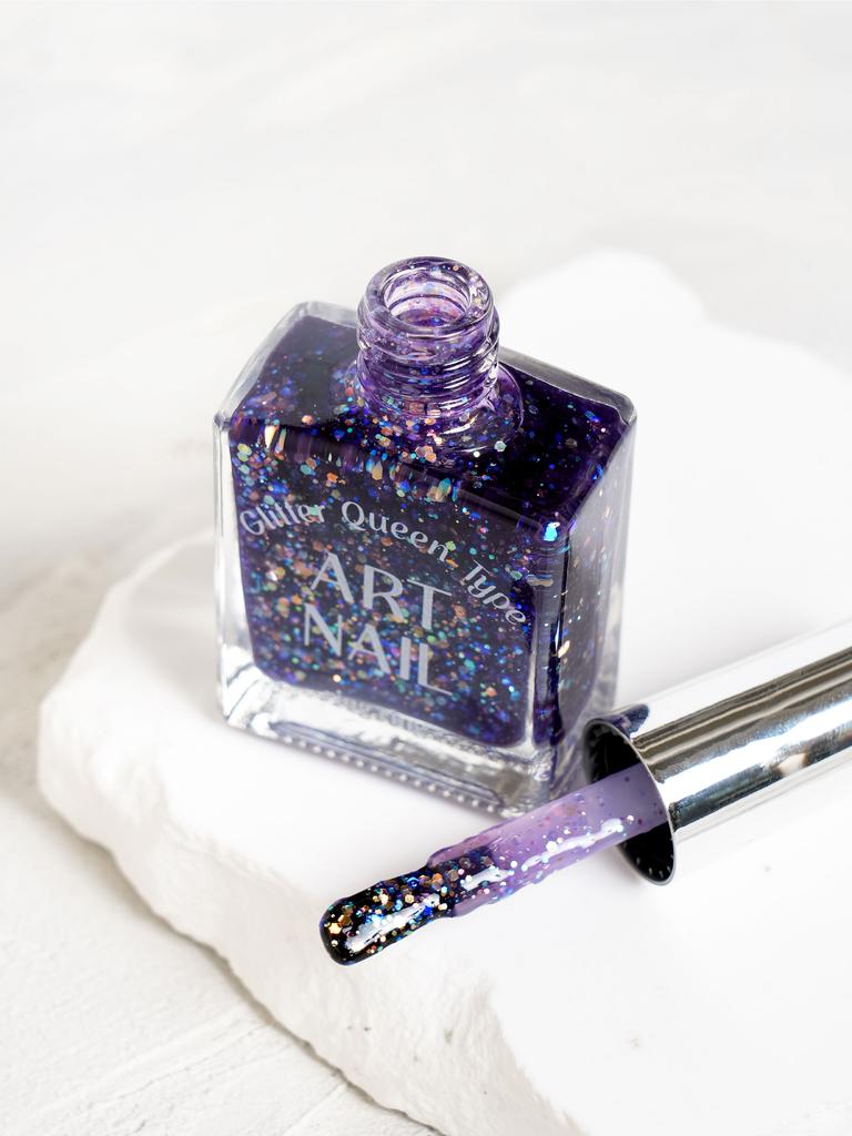 Glitter Queen Navy Ring Art Nail Polish 13ml