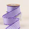 High Quality Black Border Stereo Double-Color Checked Fabric Ribbon Luxury Bow Hair Accessories and Gift Wrapping DIY Ribbon