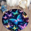 Free Shipping! Colorful Butterfly Carpet for Kids' Playroom or Lounge Round Carpet for Home Sofa Bedroom, Gift