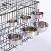 Ordinary Stainless Steel Dog Bowl Dog Cage Hanging Fixed Dog Basin