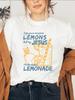 Womens ONeck Cotton T Shirts Lemonade Prints TShirts Jesus Short Sleeves Tops Life Gives Me Some Lemons Summer Casual Clothes