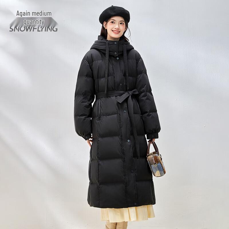 

Snow Flying Women s Long Hooded Down Jacket M