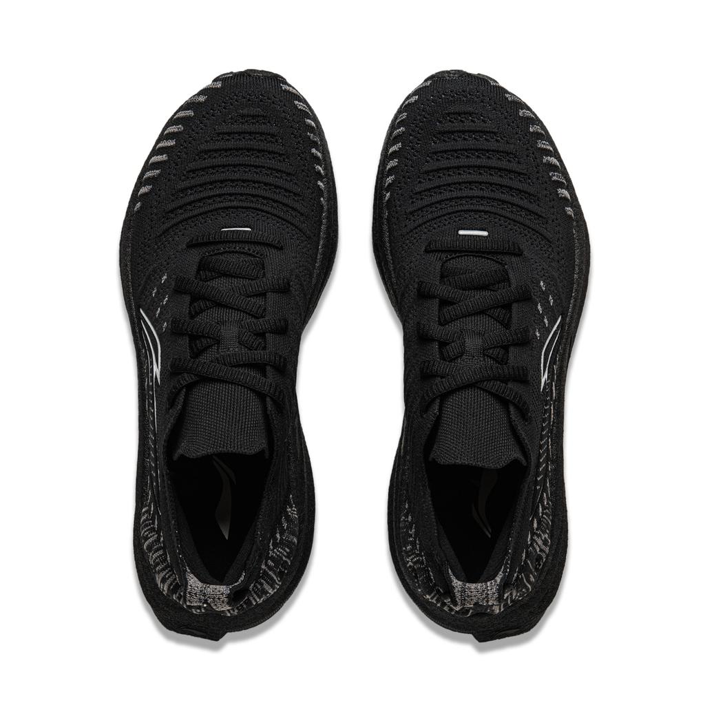 New LiNing Comfortable Shock Absorbers Slip Resistant Abrasion Resistant Breathable Low Top Running Shoes Men's Black ARSU065-2