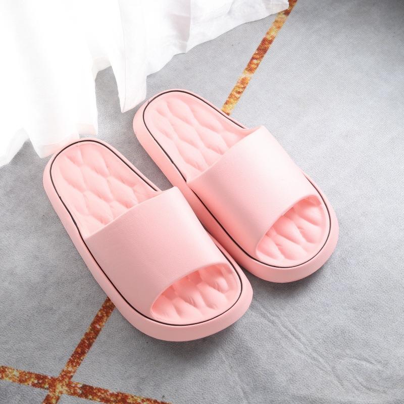 Slippers women's indoor home bathroom bath non-slip thick bottom deodorant couple men's cool slippers